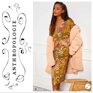 Anthropologie Shoreline Midi Floral Dress NWT sz S
